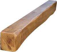 Solid Oak Fireplace Beam 7.5x10cm – Heavily Worked – Rustic Oak Mantel Shelf