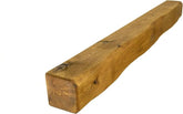 Solid Oak Fireplace Beam 12.5x12.5cm – Heavily Worked – Rustic Oak Mantel Shelf