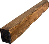 Solid Oak Fireplace Beam 12.5x10cm – Heavily Worked – Rustic Oak Mantel Shelf