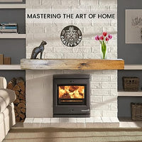 Solid Oak Fireplace Beam 10x20cm – Heavily Worked – Clear Oak Mantel Shelf