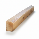 Long wooden bar on a white background