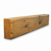 Wooden beam on a white background