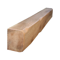 Solid Oak Fireplace Beam 12.5x10cm – Heavily Worked – Rustic Oak Mantel Shelf