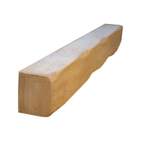 Solid Oak Fireplace Beam 12.5x10cm – Heavily Worked – Rustic Oak Mantel Shelf
