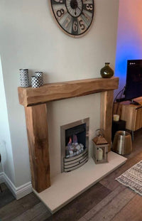 Solid Oak Fireplace Mantelpiece Surround — Bespoke Handcrafted