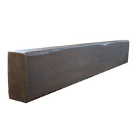 Solid Oak Fireplace Beam 10x20cm – Heavily Worked – Clear Oak Mantel Shelf