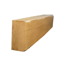 Solid Oak Fireplace Beam 10x20cm – Heavily Worked – Clear Oak Mantel Shelf