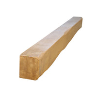 Solid Oak Fireplace Beam 7.5x10cm – Heavily Worked – Rustic Oak Mantel Shelf