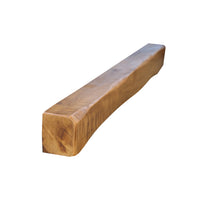 Solid Oak Fireplace Beam 7.5x10cm – Heavily Worked – Rustic Oak Mantel Shelf