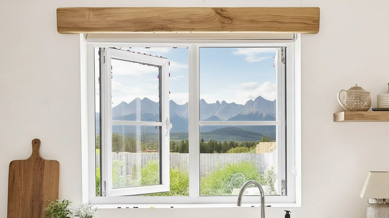 Lightly Worked- Solid Oak Beams for Fireplaces- Oak Floating Shelf for Home Decor- Rustic Shelves to Decorative Logs for Fireplace (10x10) Cm