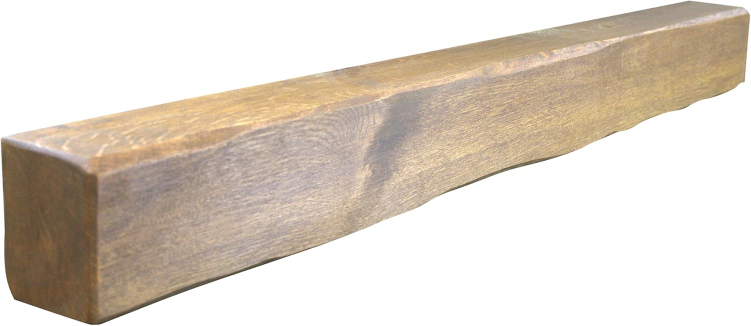 Lightly Worked Oak Beam Size(12.5x10) Cm- Solid Oak Beams for Fireplaces- Oak Floating Shelf for Home Decor- Rustic Shelves to Decorative Logs for Fireplace
